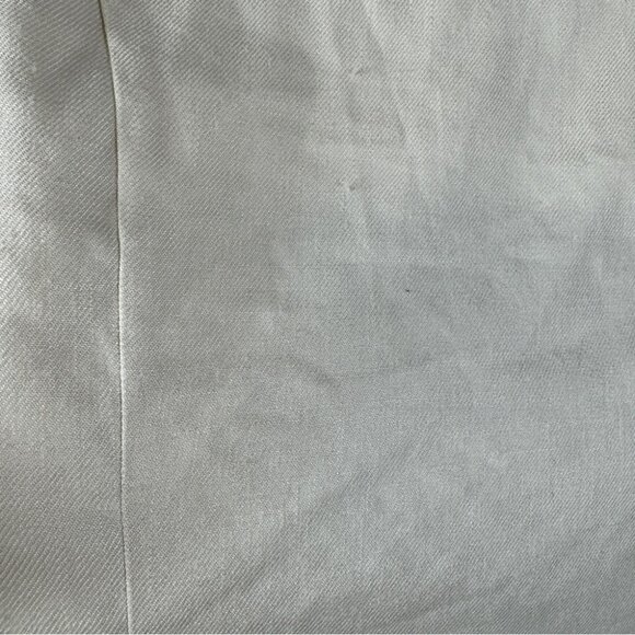 Anthropologie Maeve Ivory Tailored Linen Vest Size M Chic Workwear Office - Picture 15 of 16